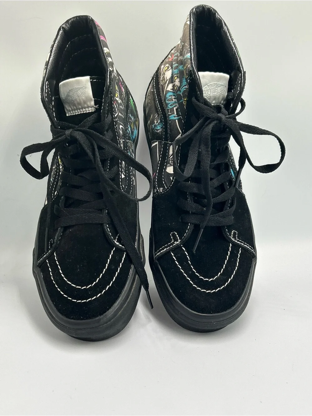 Vans Disney Villans Black High-Top Graphic Skate Men’s Size 7.5 Women’s 9